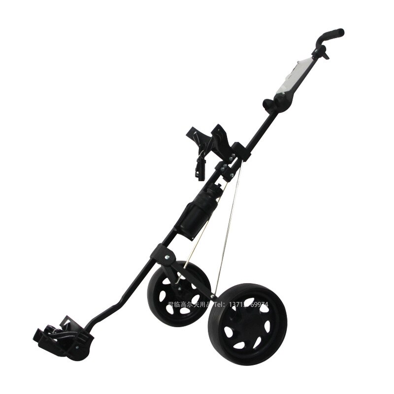 Golf Chartered Two-Wheeled Trolleys Foldable Multi-Functional Golf Pull cart Golf Foldable Trolley