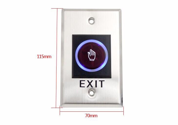 Push to Exit ReleaseTouch Button Switch with LED for Home Office Door Access Control System: K1