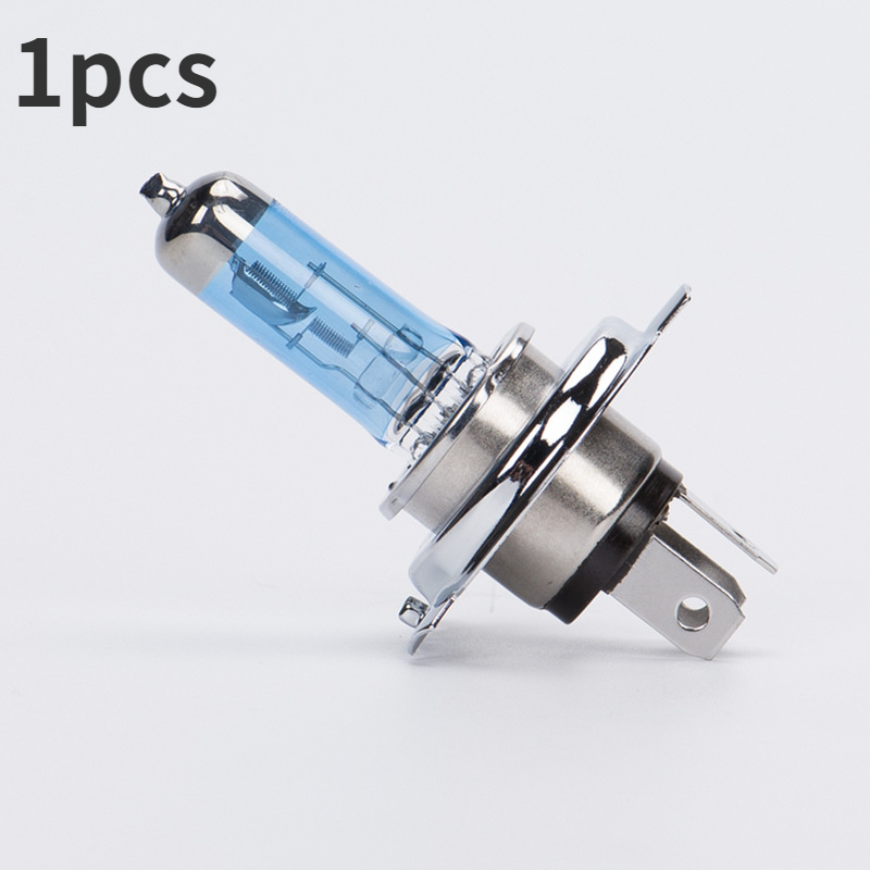 10 Stuks H4 100W 12V Superheldere Witte Mistlampen Halogeenlamp High Power Auto Koplampen Lamp Lichtbron Parking Auto Koplamp: Blue