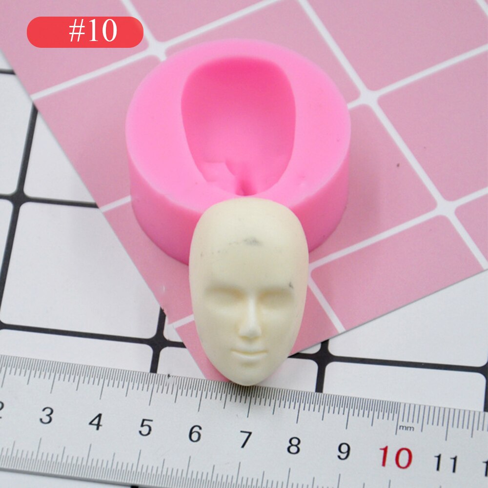 3d flickor prinsessan ansikte dam huvud tårta form docka huvud tårta choklad diy dekor silikon söt dockansikte stampo per fondente: 10
