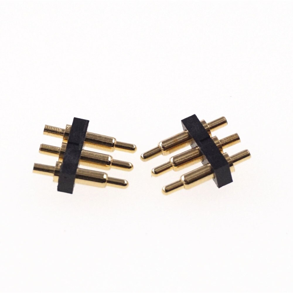 5 pcs Male Spring Loaded Pogo pin header Female Target Connector Mate 2.54mm Pitch 2 3 4 5 6 7 Positions Through Hole PCB: 3 Pin Male