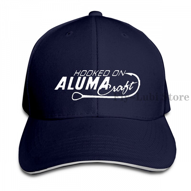 Hooked On Alumacraft Fishing Die Cut Baseball cap men women Trucker Hats adjustable cap: 1-Navy