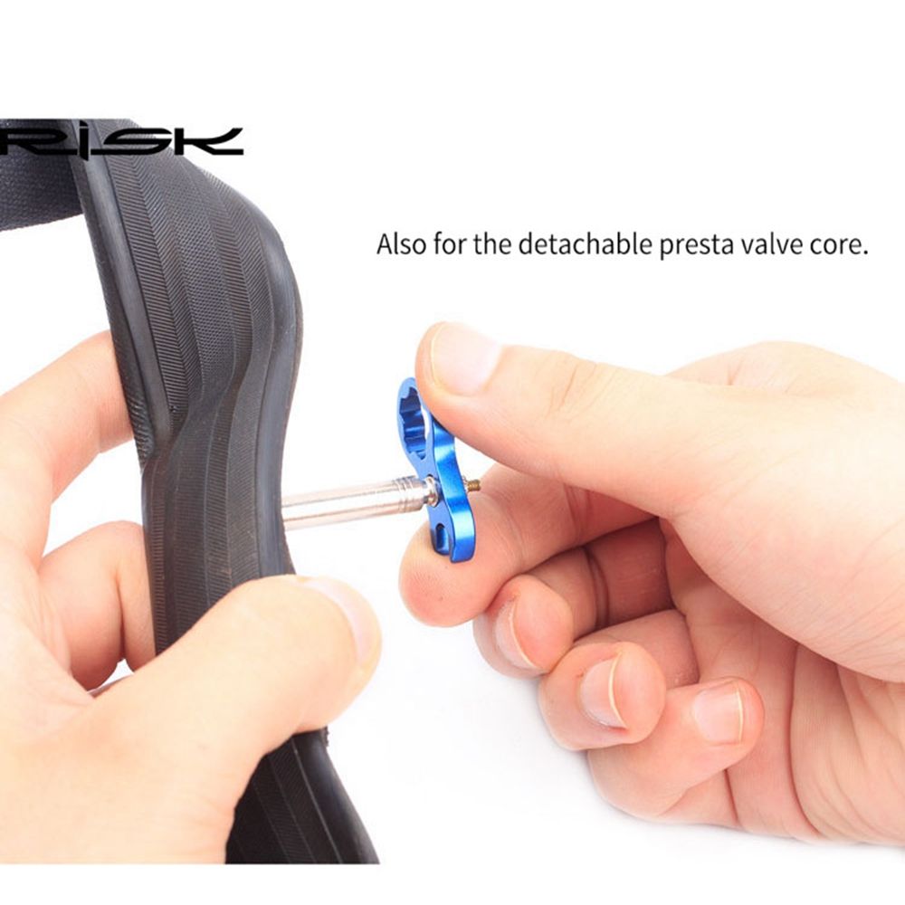 Adaptador de tuerca de conversión de válvula Schrader, válvula Presta sin cámara para bicicleta de montaña, tuerca de conversión de llanta de válvula con llave de instalación