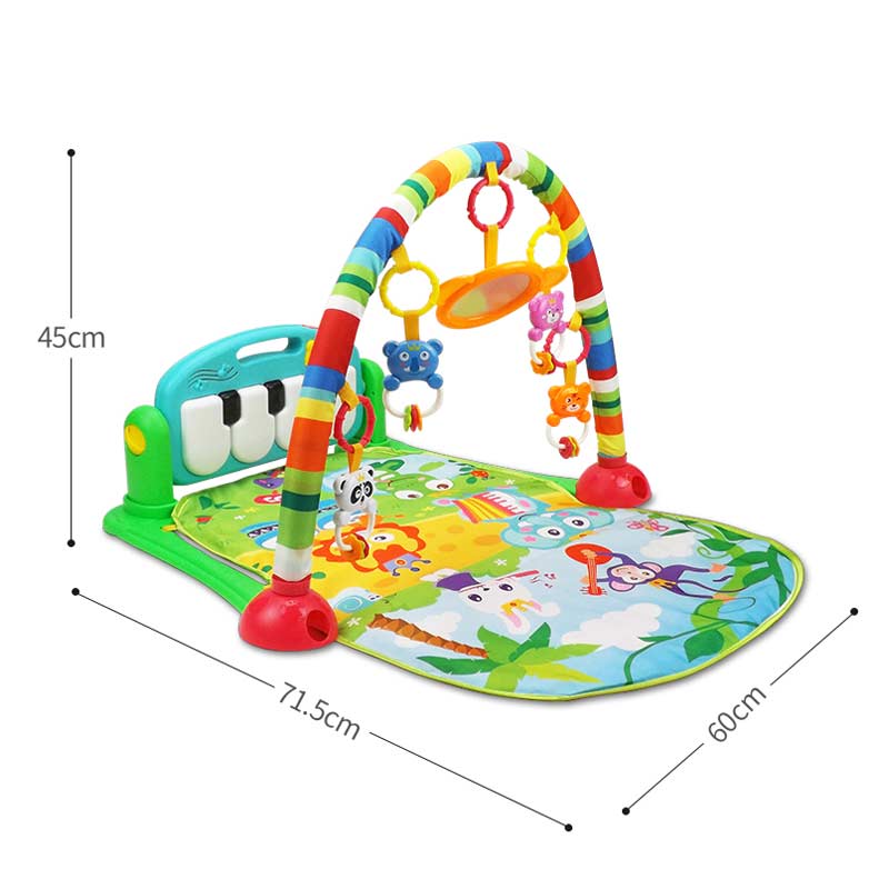 #39 leksak baby pussel aktivitet spel djur mjuk crawl musik piano lekmatta tidig pedagogisk golv gym leksak för barn