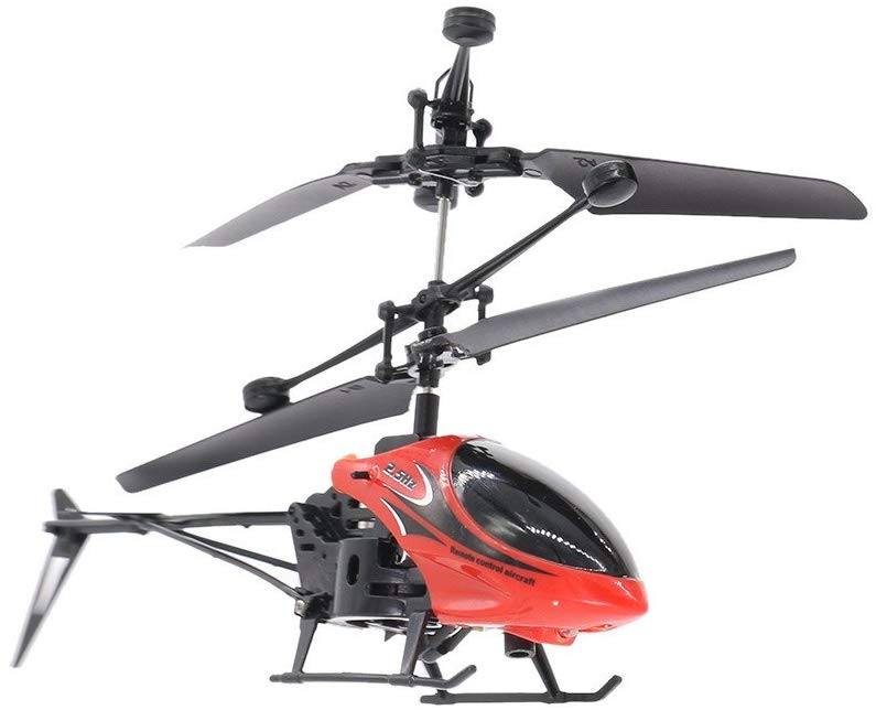Kids Vliegtuig Afstandsbediening Rc Drone Vliegende Control Helicopter Inductie 2CH QF810 Speelgoed