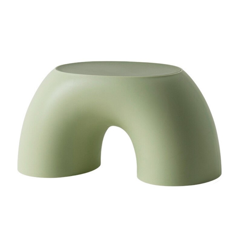 Taburete semicircular Simple para niños, banco pequeño de arcoíris, silla de Interior para el hogar, muebles de juguete, sofá de dormitorio Interior D: Verde militar