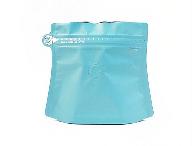 20pcs/lot Packaging Pouch Heat Sealing Empty Tea Bag Food Tea Storage Package Bags Side Zipper Self-supporting Aluminum Foil: Sky Blue