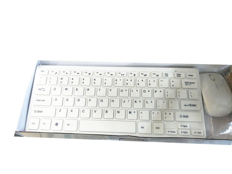 2.4G Mini Wireless Keyboard and Optical Mouse Combo Black/whit for Samsung Smart TV Desktop PC