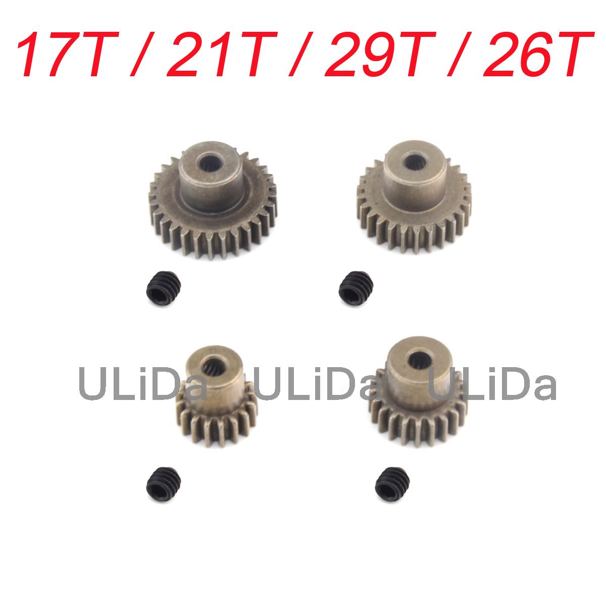 11184 Steel Metal Spur Diff Main Gear 64T Motor Pinion Gears 17T 21T 26T 29T 11189 11176 11181 11119 For RC HSP Redcat RC Truck: 17T21T26T29T