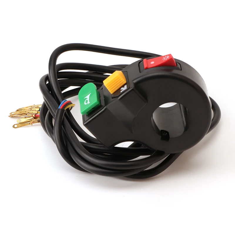 3 in 1 Motorcycle Switch Electric Bike Scooter ATV Quad Light Turn Signal Horn ON/OFF Button for 22mm Dia Handlebars