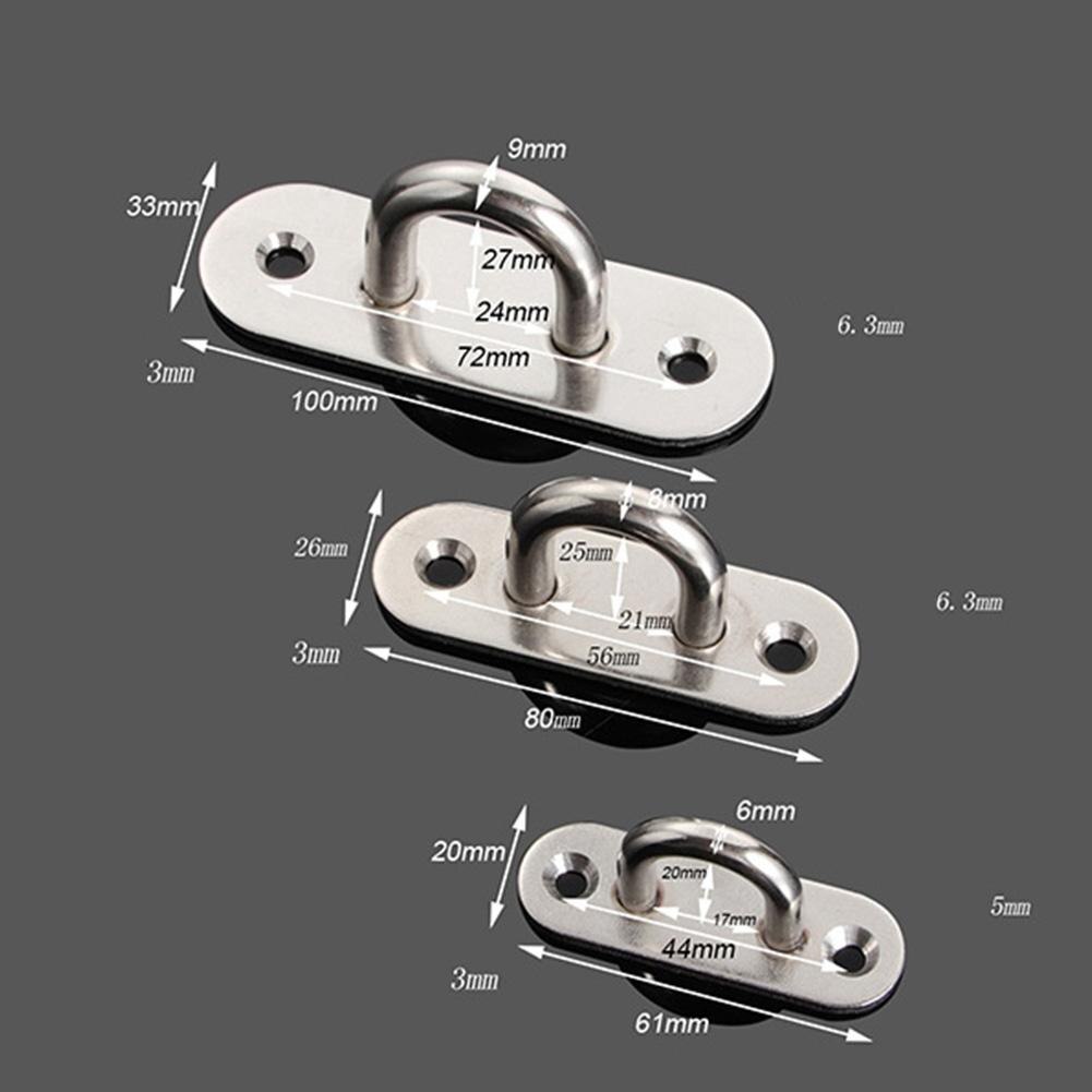 MeterMall Stainless Steel Ceiling Fan Hook U Shaped Fixed Drag Hook Ceiling Fan Base