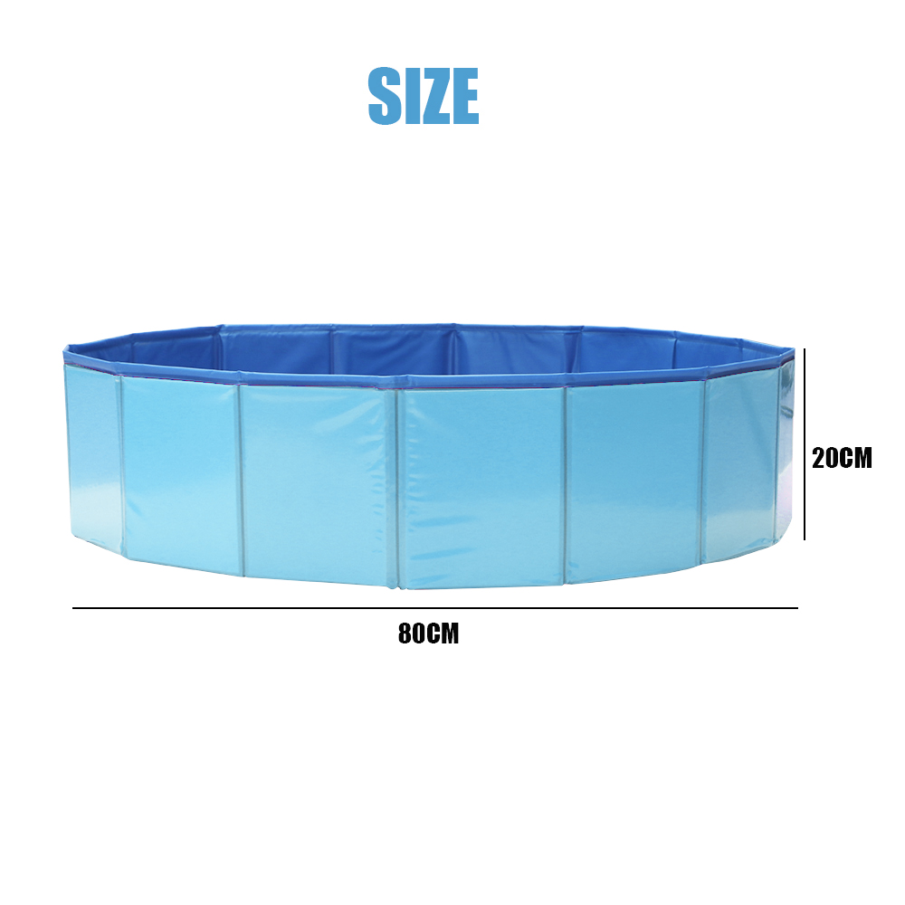 Hund svømning pool sammenfoldelig hund pool holdbar bærbar hund renere badekar pvc pool til hunde katte kæledyr bad rengøring kæledyr forsyninger