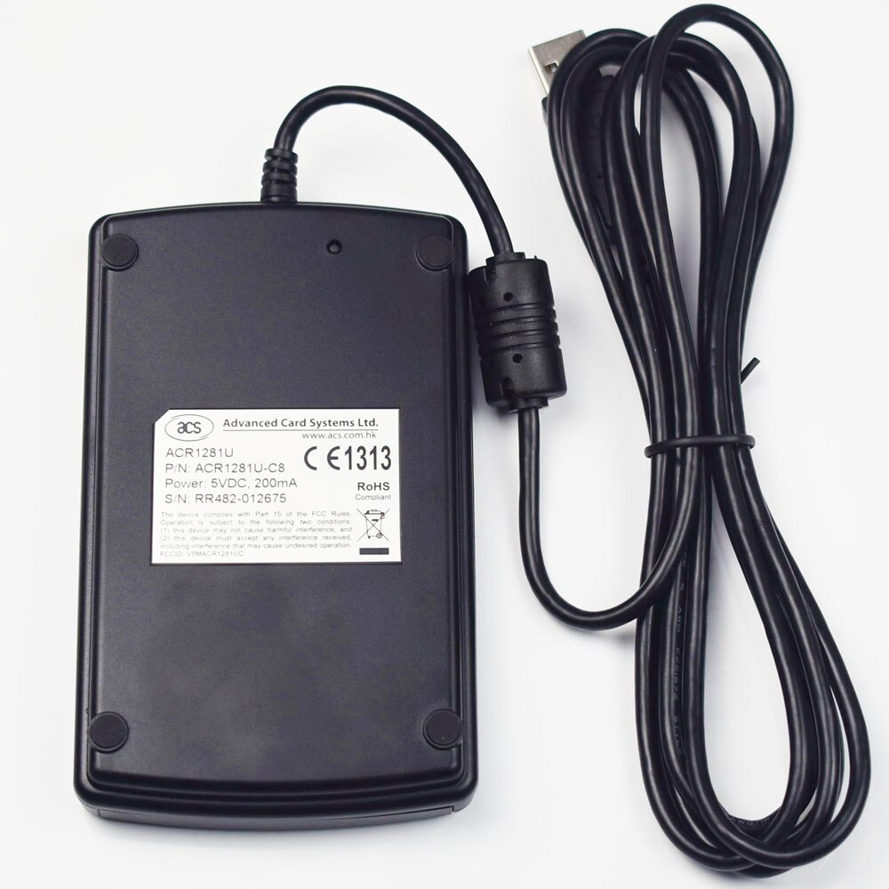 ACR120U Version améliorée ACR1281U-C8 USB lecteur RFID graveur + 2 cartes 1k S50