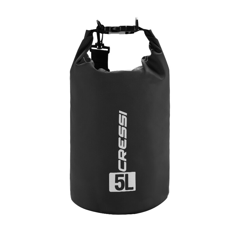 Cressi Dry Bag Duiken Zakken Grote Volume Duikuitrusting Zak Waterdichte Tas voor Snorkelen Dive 5L 10L 15L 20L carry: Black 5L