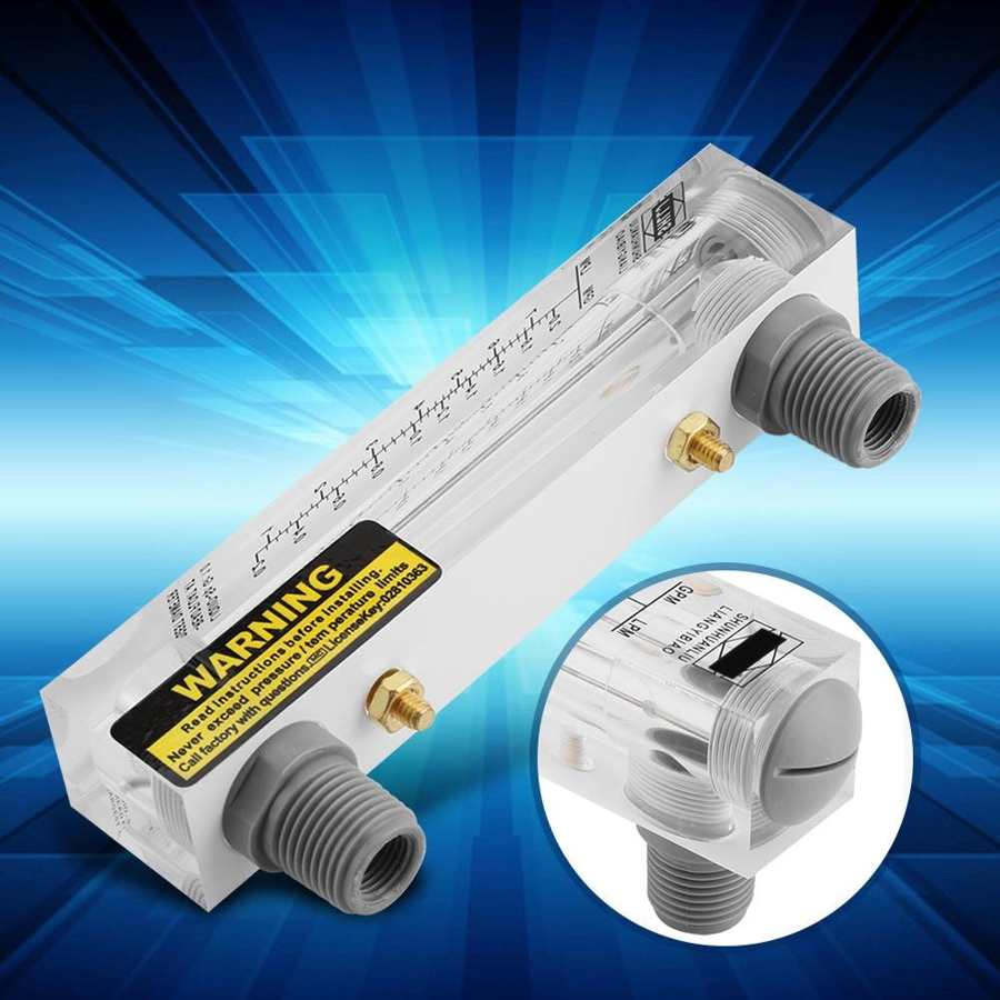 Panel Type Glass Liquid Flowmetre Water Flow Measuring Meter 0.2-2GPM/1-7LPM Water Testing Meter Tube