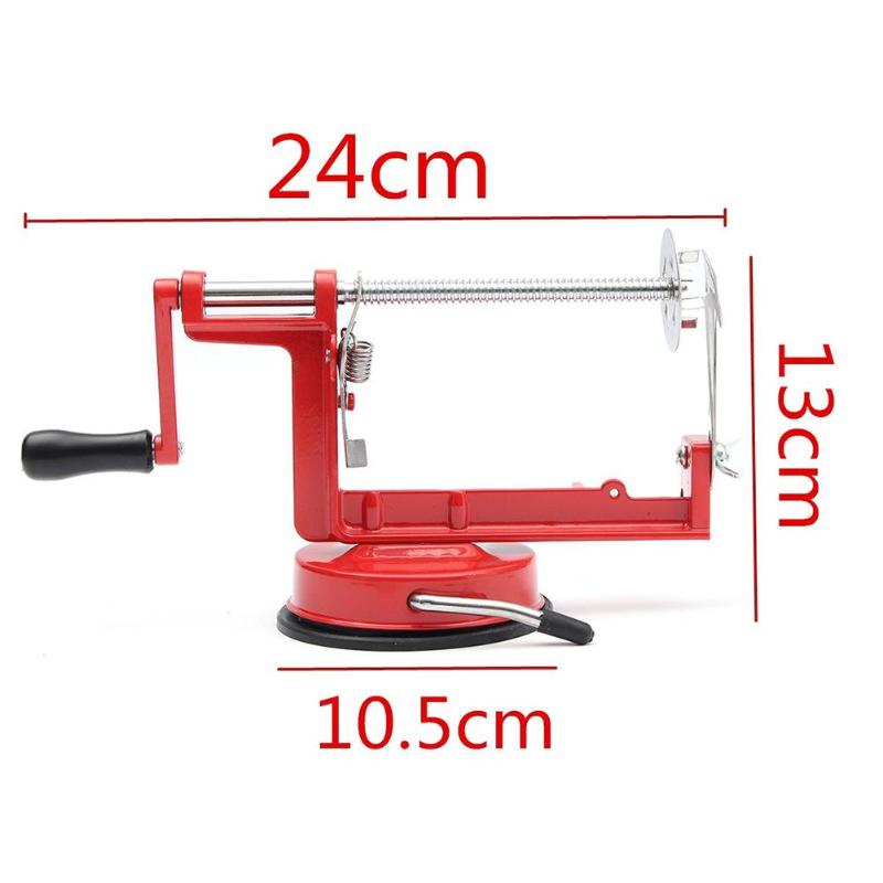 Twisted Potato Spiral Slicer Cutter Stainless Steel Potato Manual Cutter Spiral Chips Cutting Machine French Fry Vegetable Cut: Default Title