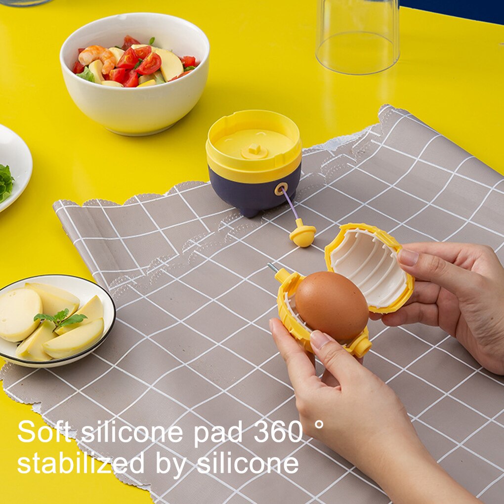 Eggs Yolk Mixing Whisk Egg Making Hand Powered Blender Washable Detachable Puller Inside Mixer Household Scrambler Cooking