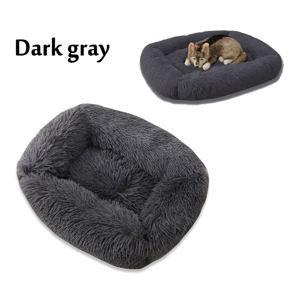 Rectangular Cat Beds House Soft Long Plush Best Pe... – Vicedeal