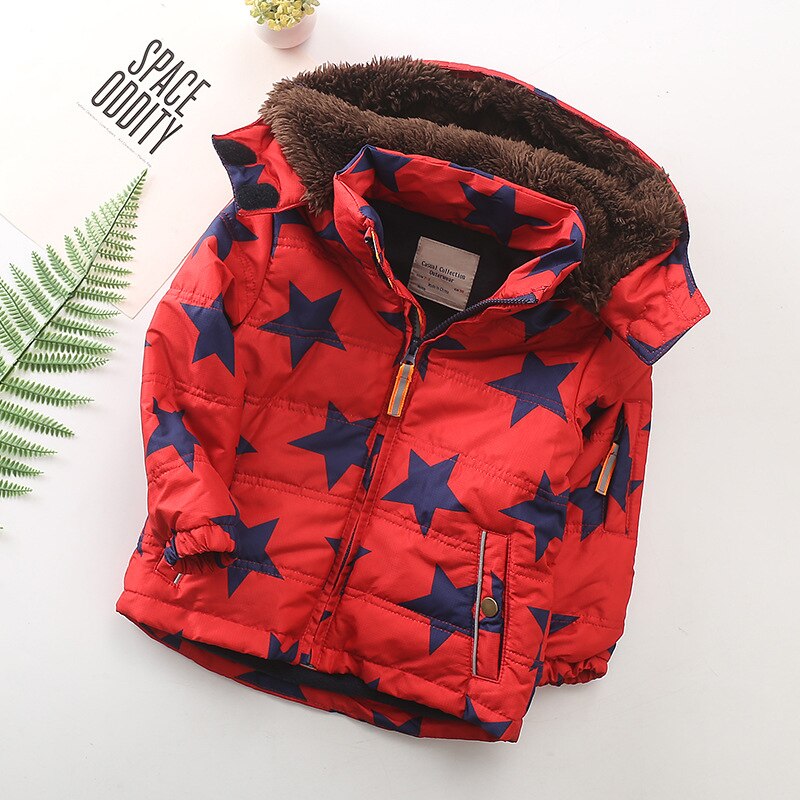 Iyeal Kids Jongens Jassen Winter Kind Jassen Peuter Dikke Fleece Voering Warm Hooded Jas Voor Kids Kinderkleding Bovenkleding