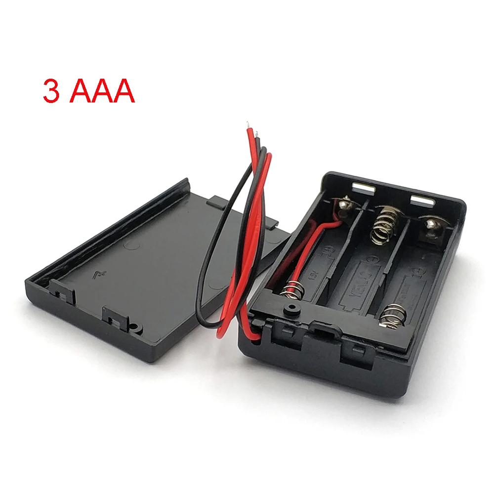 AAA Batterijhouder Case Box 2 3 4 Slots DIY Battery Box DIY Batterij Container Case Schakelaar Draadlood voor 1.2V/1.5V AAA Batterij