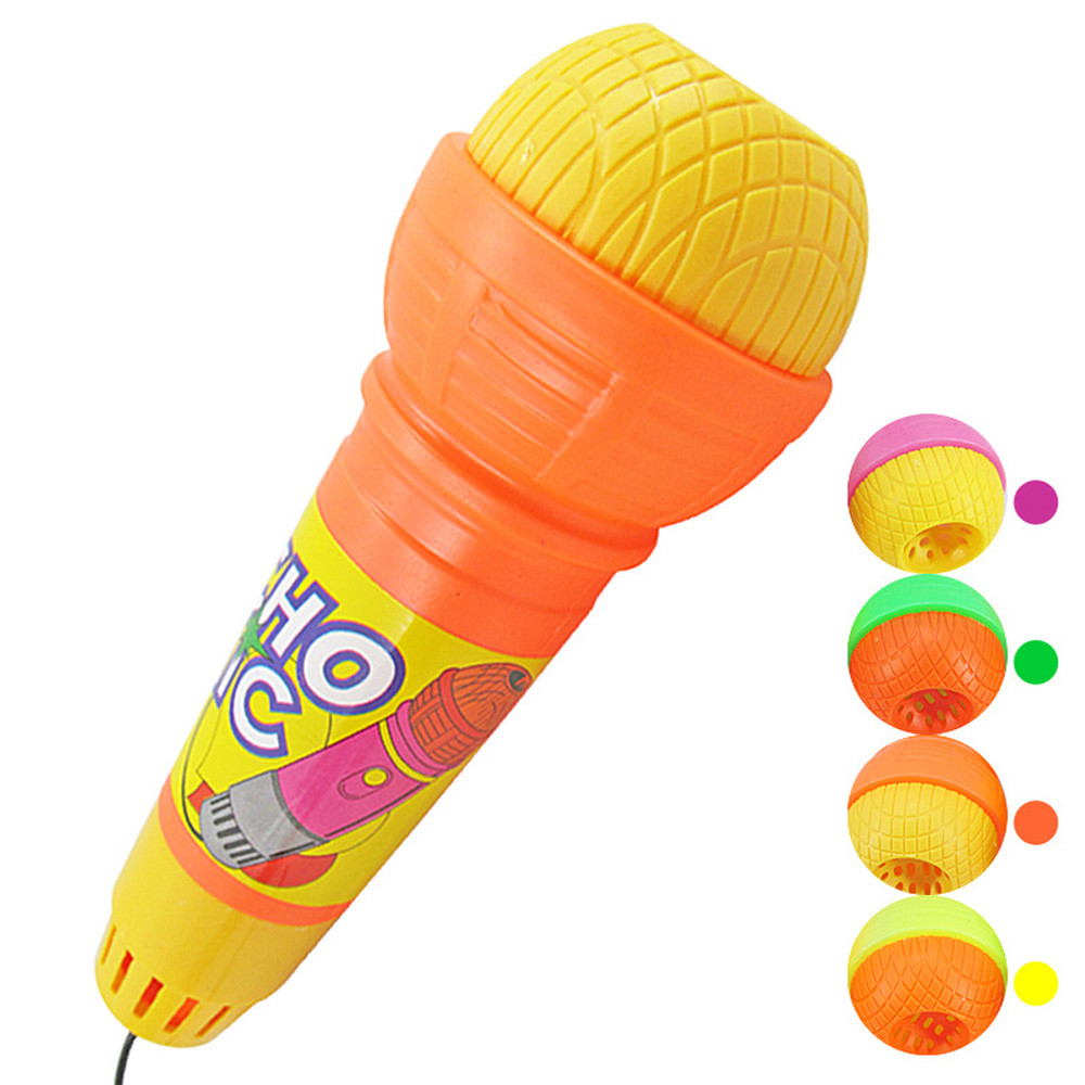 Nuevos micrófonos de juguete para niñas, niños, eco, micrófono, micrófono, cambiador de voz, juguete para , de cumpleaños, infantil, canción/PY: Default Title