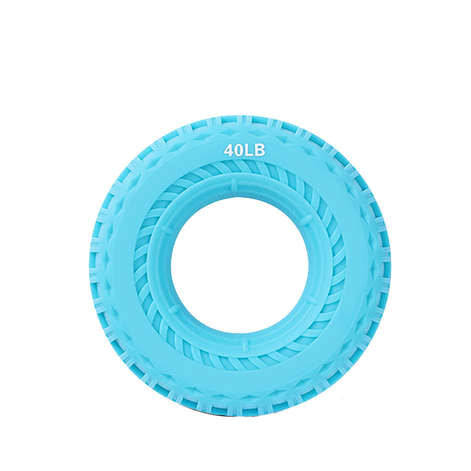 Adjustable Silicone Hand Grip 20-80lb Grip Ring Finger Forearm Trainer Carpal Expander Muscle Exercise Adult Anti Fidget Toy #Z: Blue