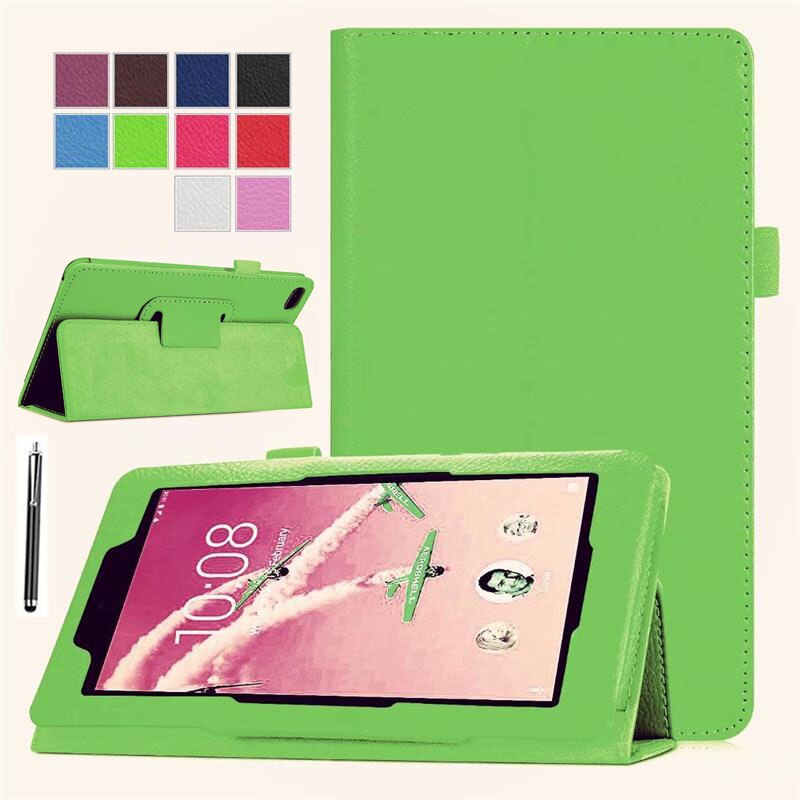 XSKEMP Ultra Slim Shockproof Kickstand Folding PU Leather Flip Case Cover Skin For Lenovo Tab E7 7.0 TB-7104F/N With Pen Stylus