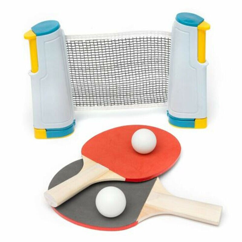 Red de tenis de mesa portátil, accesorio retráctil para cualquier mesa,
