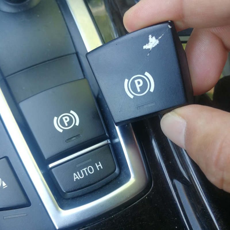 Elektronischer brems schalter Auto p knopfsc Halfter abdeckung für bmw 5 7 x3 x4 x5 x6 m5 serie f01 f02 f10 f12 f15 f16 f25 f26