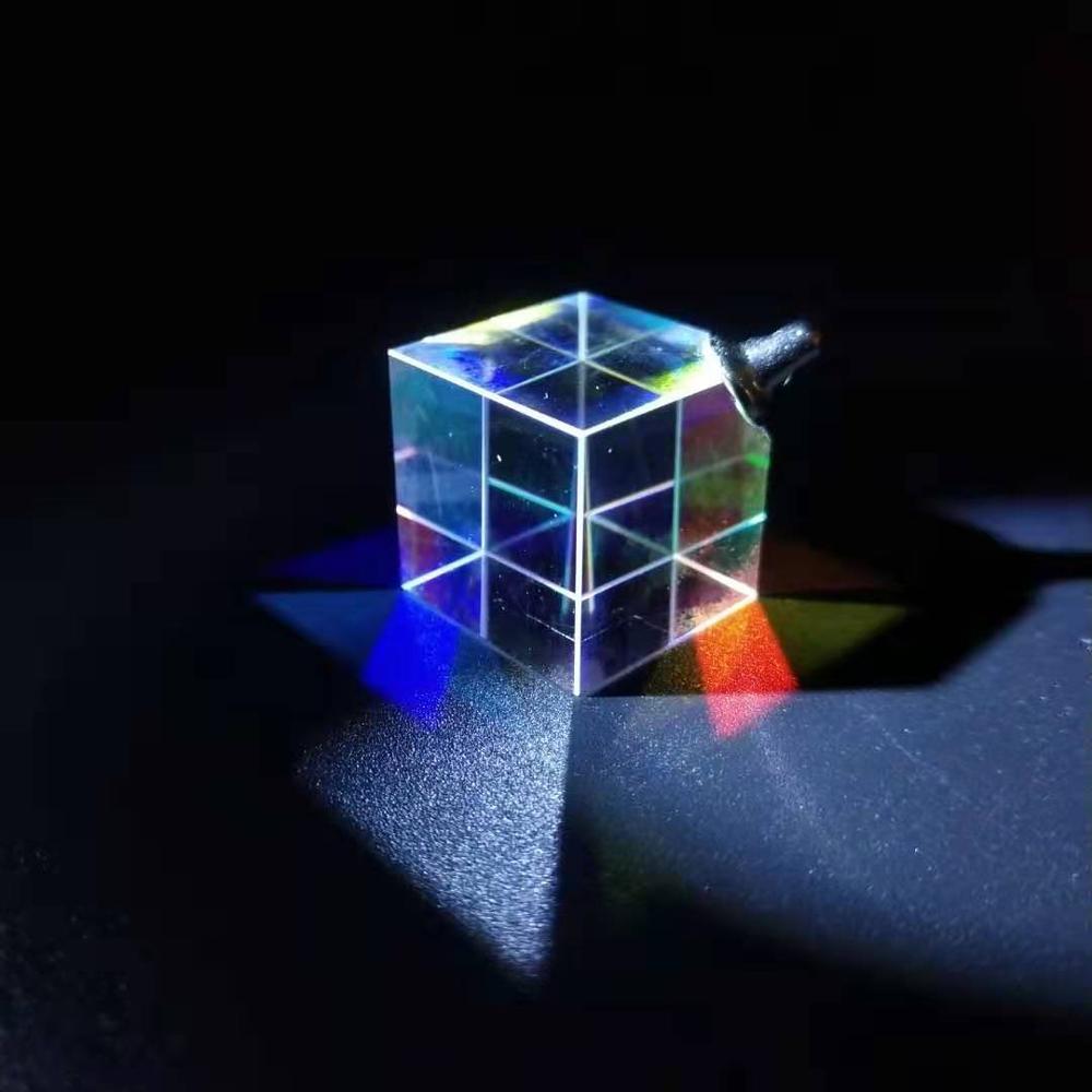Kleur Prism Hanger Kleine Ketting Zes-Zijdig Licht Kubus Kleur Prism Custom Lens