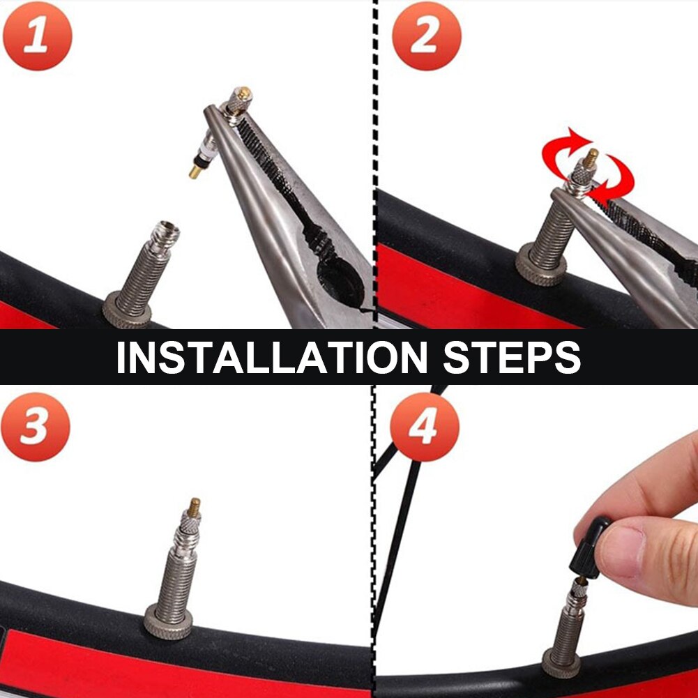 2/6/12Pcs Presta Ventiel Racefiets Vervanging Tubeless Core Franse Ventiel Met Core Service tool Fiets Bandventieldop