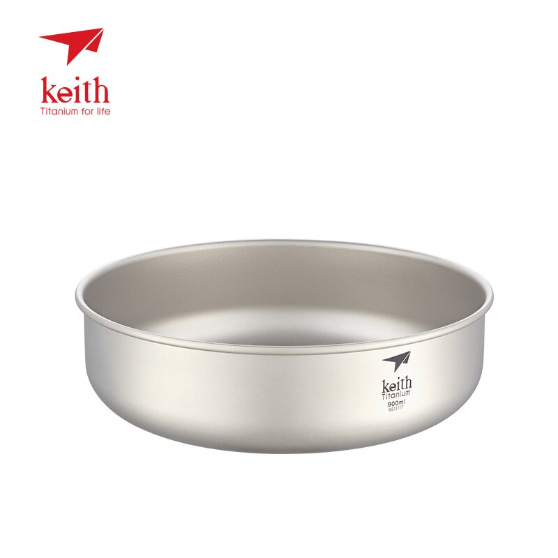 Keith odkryty kemping czystego tytanu miski 300 ml-900 ml miski naczynia zastawa stołowa sztućce Ti5333-Ti5338