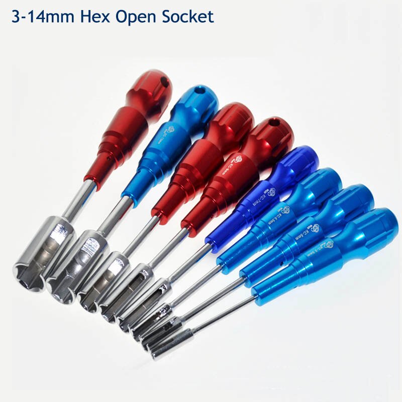 Half Open Socket Wrench 3-14mm Hex Screwdriver CRV Steel Hexagonal Socket Screwdriver Repair Tool Hex Wrench Spanner Hand Tool