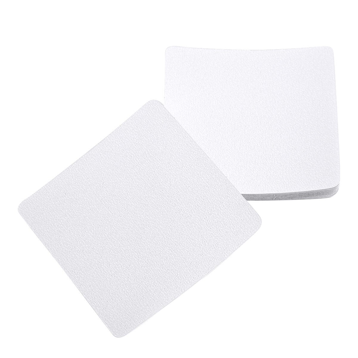 10 Non Slip Safety Shower Treads DIY Square Clear Textured Bath Stickers Adhesive Antislip Decals for Bathtubs Stairs and Floors