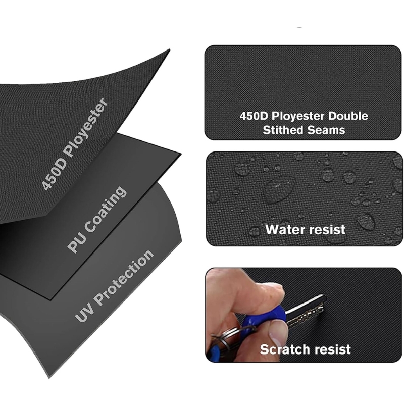 Anhängerschutz für Wasserfahrzeuge aus Oxford-Stoff, wetterbeständige Abdeckung für sterben Lagerung Freien, passend für