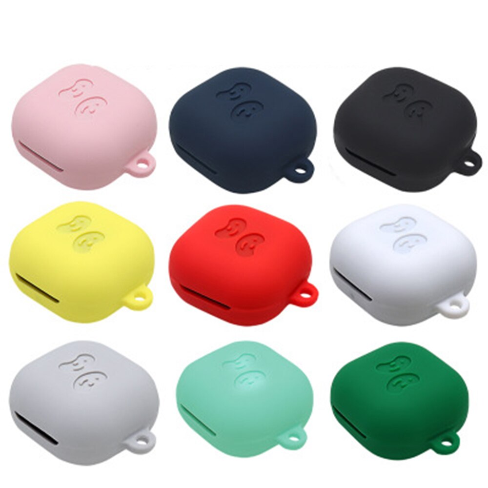 Cassa molle Del Silicone 11 Colori Della Caramella per Per Samsung Galaxy Boccioli di Vivere Senza Fili di Bluetooth del Trasduttore Auricolare Box Cover Protettiva W/portachiavi