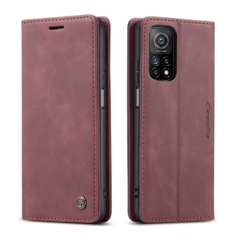 Para samsung galaxy a22s 5g caso de couro da aleta magnética para coque galaxy a22 a 22 5g a226b SM-A226B capa carteira etui capa: A22 5G / Vinho Tinto