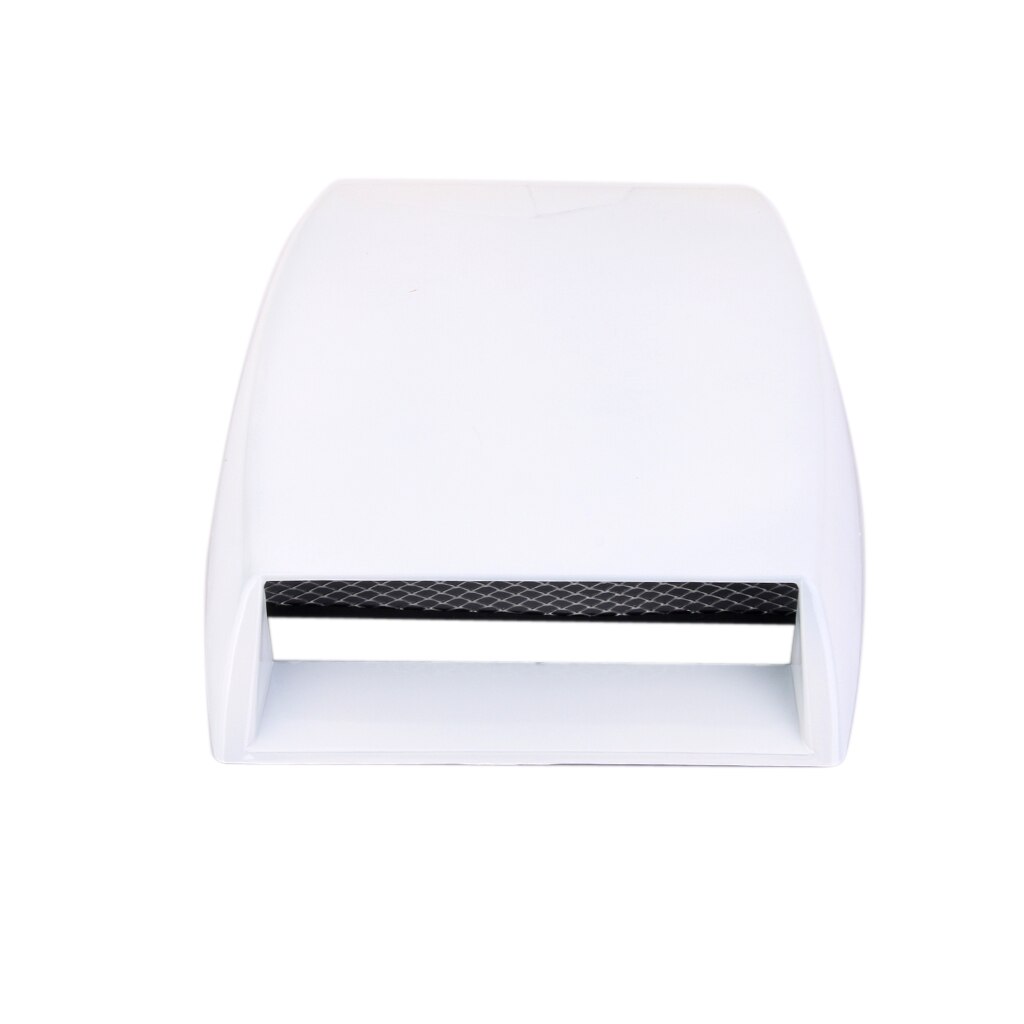 Universal Decorative Functional Hood Scoop Air Flow Vent Cover Hood White