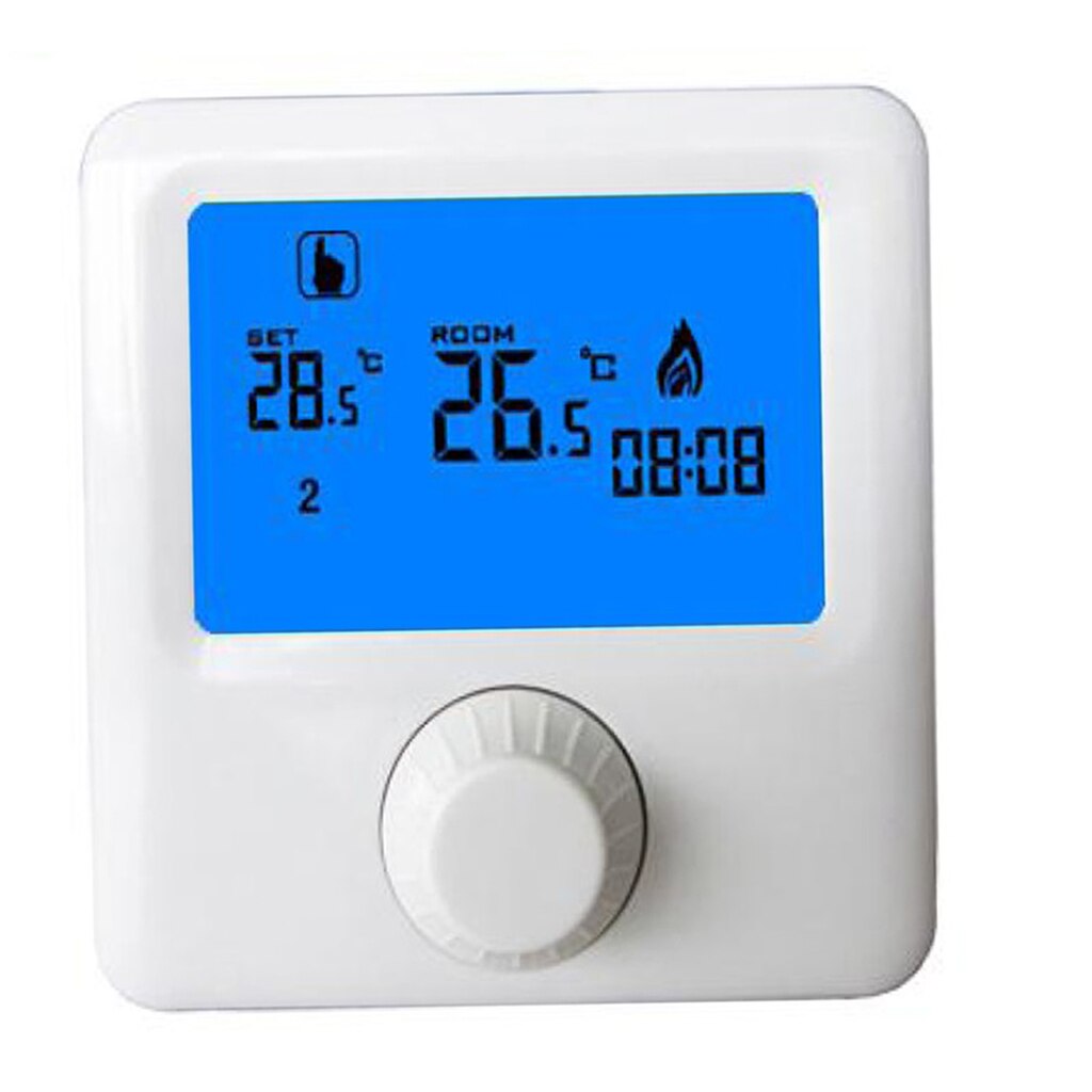LCD Heating Thermostat Weekly Programmable Central Heat Temperature Controller,
