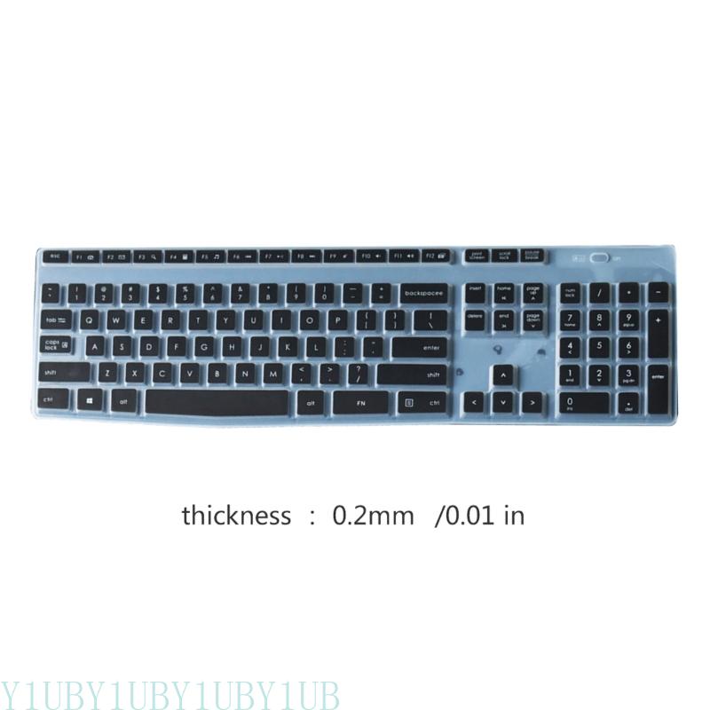 Y1UB Dustproof Waterproof Transparent Silicone Keyboard Cover Skin Protectors for MK345 K345 Wireless Keyboard Accessories