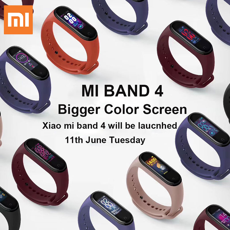In Voorraad! Xiaomi Mi Band 4 Smart Kleur Screen Armband Hartslag Fitness 135Mah Bluetooth 5.0 50M Zwemmen waterdicht