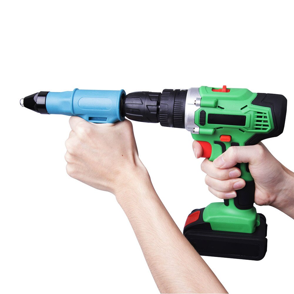 With Handle Insert Nut 2.4mm 4.0mm 4.8mm Pull Anti Slip Accessories Power Conversion Tool Cordless Drill Electric Rivet Adapter
