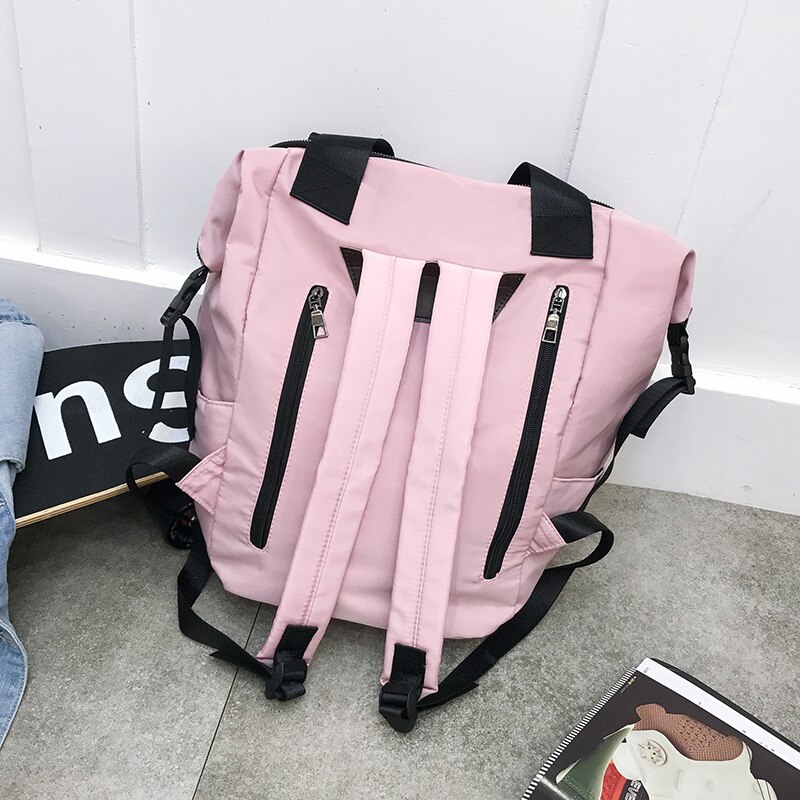 Oxford Rugzak Multifunctionele Grote Capaciteit Zachte Recreatie Of Travle Tas Solid Beige Mode Schooltas Schoudertas Voor vrouwen