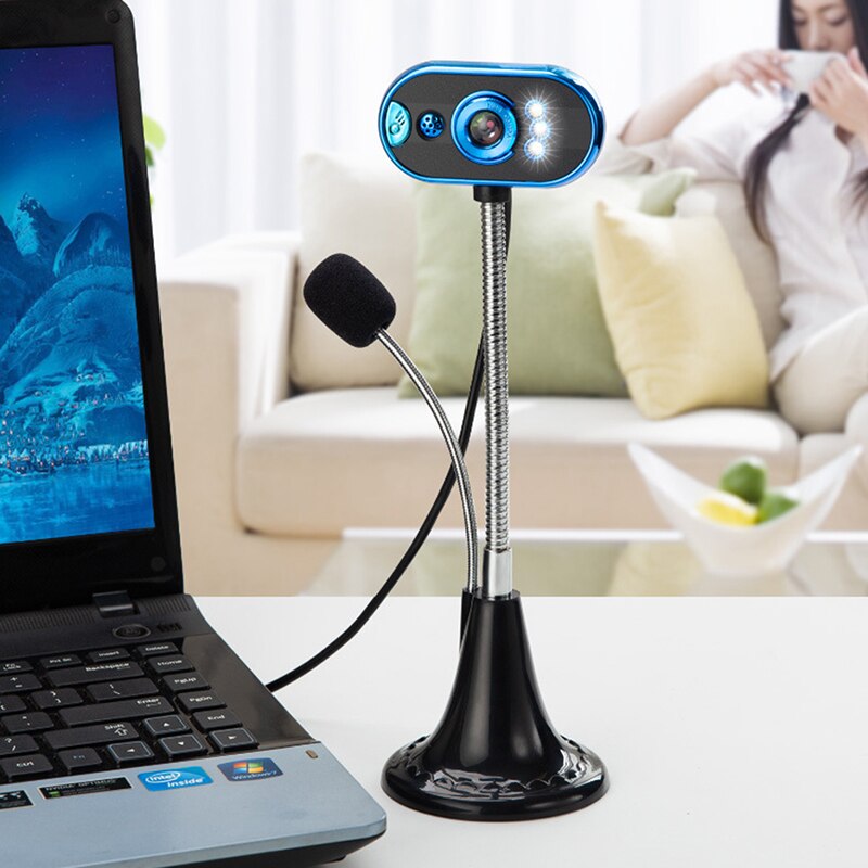 HD Webcam USB Video Webcam Camera Night vision Camera with Microphone For PC Laptop Computer Video Teaching Live