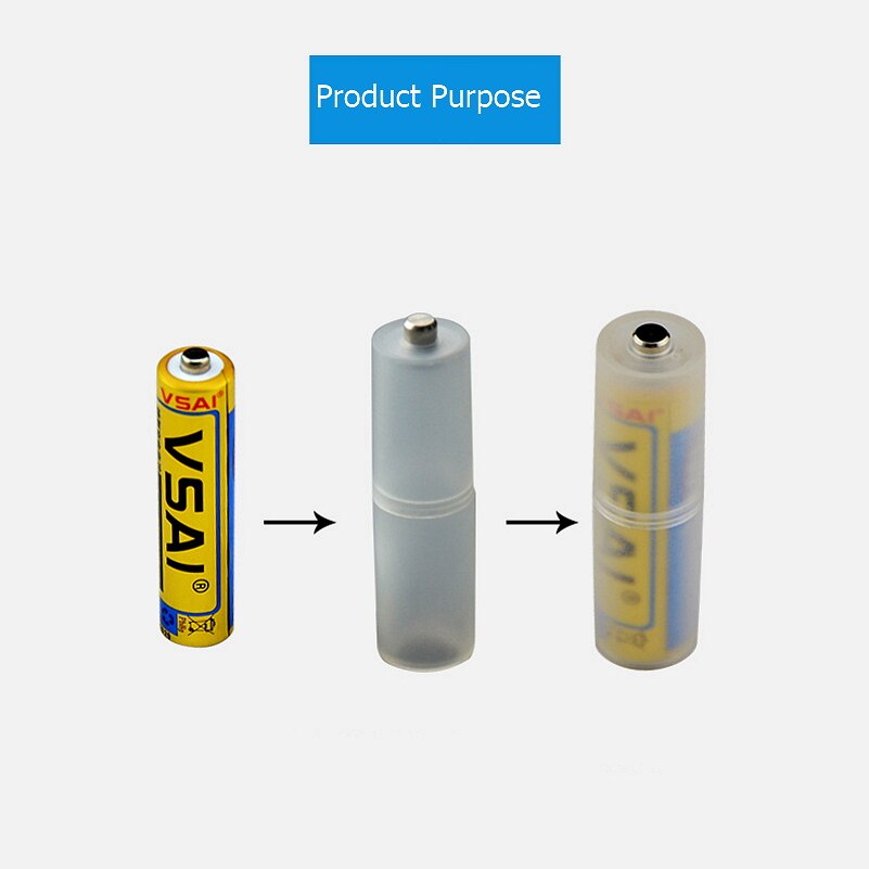 Aaa Naar Aa Batterij Opbergdoos Batterij Converter Adapter Batterijen Houder Case Switcher Draagbare
