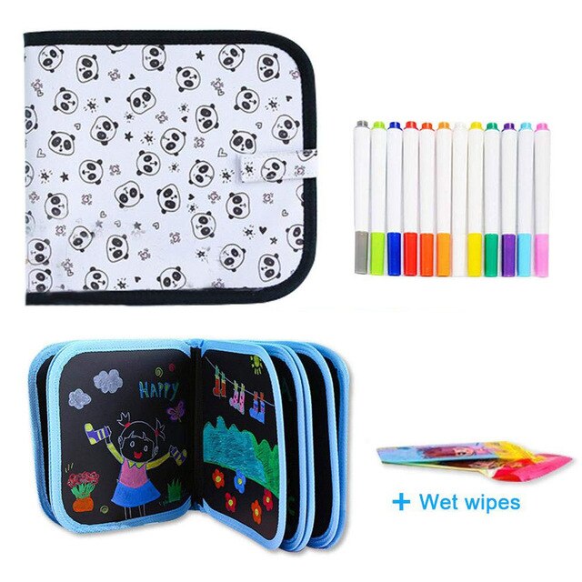 Portable Child Doodle Boards Repeatable Wiping Child Drawing Book Writing Board Scribble Boards Double Sided Toys Drawing