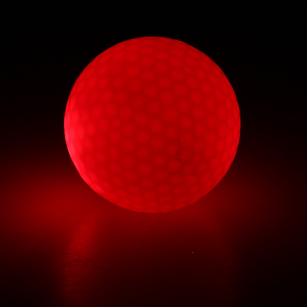 Farverige førte lys op golfbolde nat golfbold officiel størrelse vægt glød i mørke perfekt til golf langdistance praksis