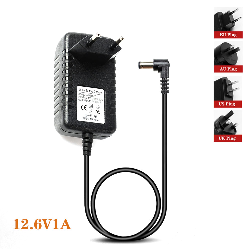 4.2V 8.4V 12.6V 16.8V 21V 25.2V 29.4V 1A 2A 3A 18650 Lithium Battery Charger for Lithium Battery Pack 90 Degree Elbow: Dark Grey / US