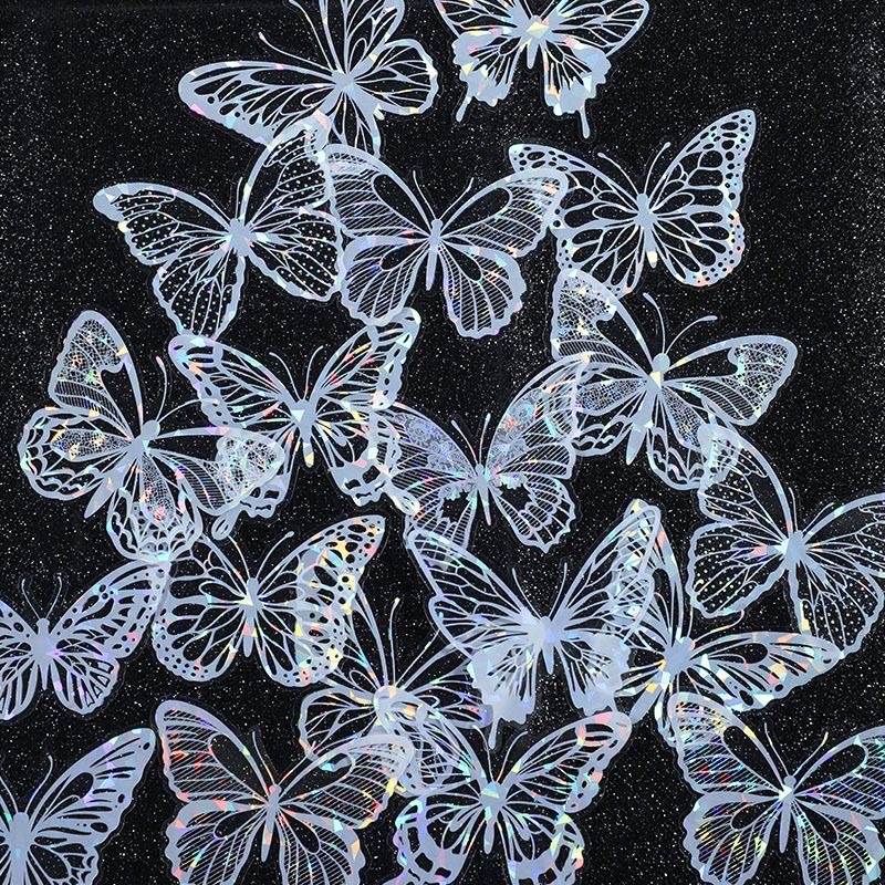 3D Stamping PET Shell Light Sticker Butterfly DIY Butterfly Cake Decoration Party Supplies Butterfly Cake Ornaments