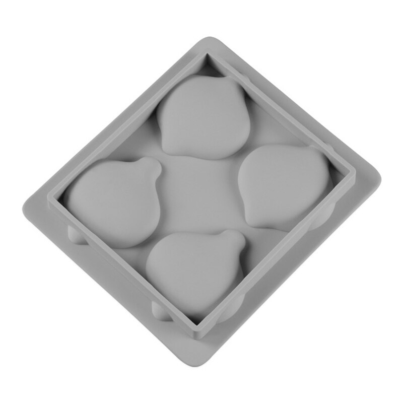 4pz impostato FAI DA TE Aromaterapia Stampi in silicone Del Progettista di Sfera Del Fiore di Natale Fai Da Te Intonaco di Cemento Ornamento di natale Appeso A Resina Epossidica Rersin Stampi